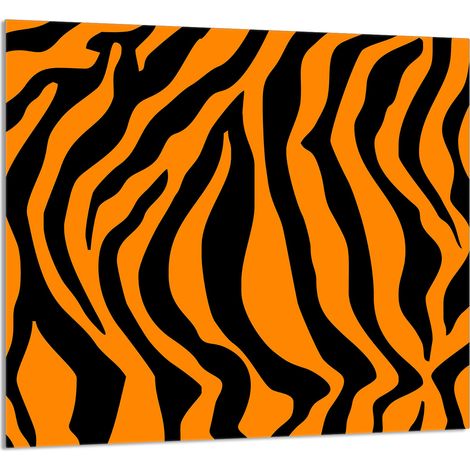GLASPLATTE FÜR KÜCHE 65x60 Tiger (1/5)