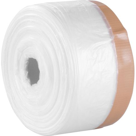 Abdeckfolie Strend Pro, 550 mm, L-30 m, PE, Maler-, mit Stoffklebeband, Abdeckfolie für Boden