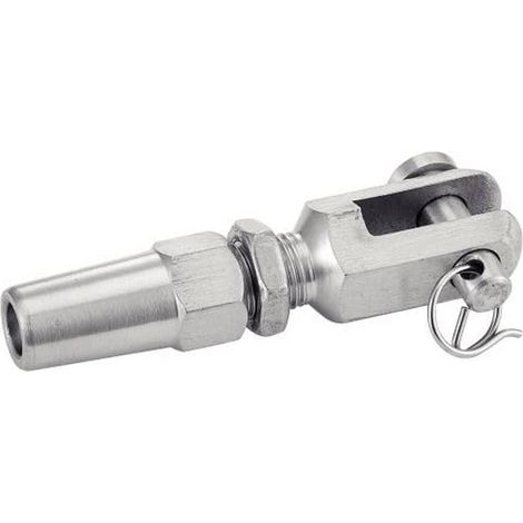 1 Embout à Chape Sertissage Manuel 4 mm - Inox A4 - D-Work (1/5)