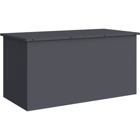Coffre de rangement extérieur gris anthracite, 100 x 50,5 x 50 cm (1/5)