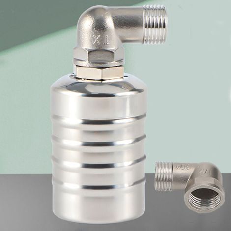 Contrôleur de niveau de piscine. contrôleur de niveau d'eau automatique pour réservoir d'eau. vanne à flotteur entièrement automatique en acier inoxydable 304. mini vanne à flotteur à bille en acier i (1/4)