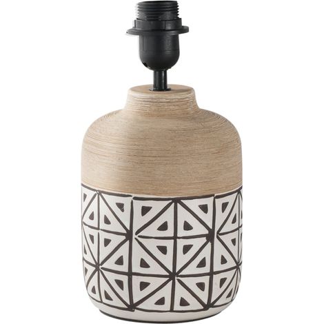 Base lampada da tavolo VIETRI in ceramica beige decorata 25 cm. (1/2)