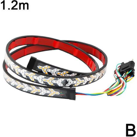 Bande lumineuse LED de signalisation de chute avec double clignotement pour Jeep Trun, longueur : 1,2 m
