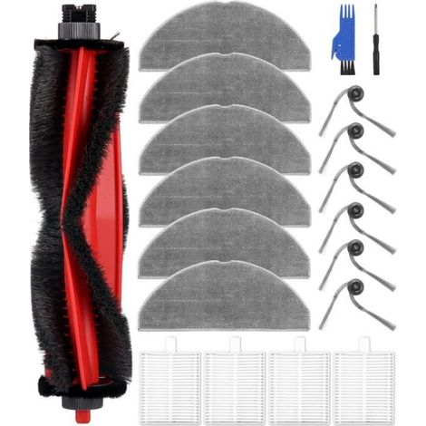 Kit d'accessoires pour Roborock Q7 M5/Q7 M5+/Q7 L5/Q7 L5+ Aspirateur, 1 Brosse Principale, 4 Filtres, 6 Lingettes (1/5)