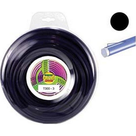 1BL FILO NYLON "PLATINO T300" TONDO VIOLA  PER DECESPUGLIATORI -  mm.3 - blister mt.15