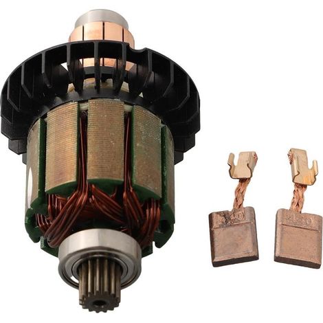 Lot de 3 balais de charbon 619380-9 619583-5 avec 194427-5 CB-440 pour visseuse sans fil Makita-DDF482 DHP482 13 x 10 mm (1/4)