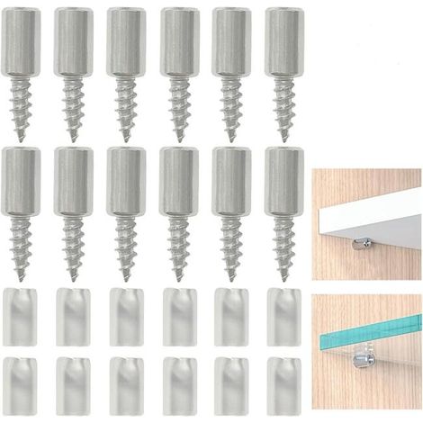 12 screws (with anti-slip sleeves) are used to secure the shelf bracket, which is 7.5 mm wide. (1/5)