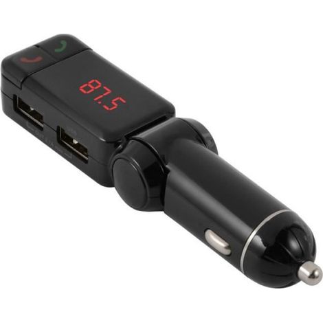 Type de Produit:TRANSMETTEUR FM DE VOITURE - Emetteur FM Bluetooth 2.0 Voiture Kit mains-libres Lecteur Musique + Charge... (1/4)