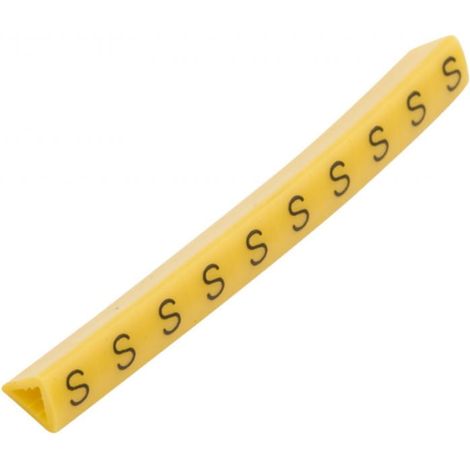 Marcador de cables OZ-1/S amarillo E04ZP-01020204100 (100 unidades)