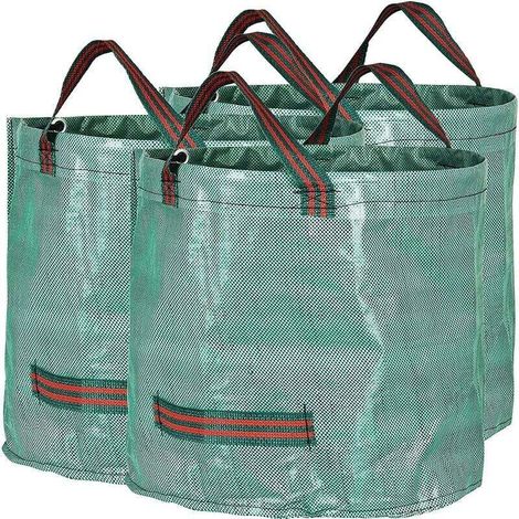 3 x 60-Liter-Gartensäcke, reißfest - Crezuo