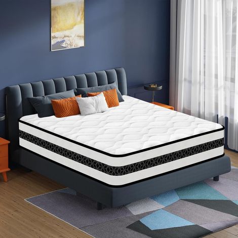 Matelas 140x190 cm, épaisseur 25 cm.Matelas hybride de luxe - Memory Foam & Pocket Springs,Tissu Doux pour La Peau, Hypoallergéniqu (1/5)