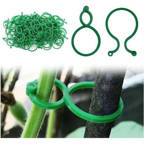 200 Pieces Clips of Bracket for Plants,Fastener Tomate,Reusable Pliers to Plants,for Plants Grimpantes and Fastening of Plant,Clips tomates for Garden Vigne Vegetables Plants grimpantes (1/5)