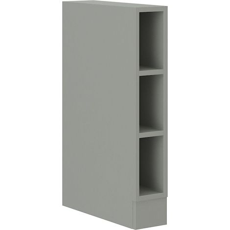 Unterschrank Regal 15 cm Bianca Grey Rose - Grau Küchenzeile Küchenblock (1/5)