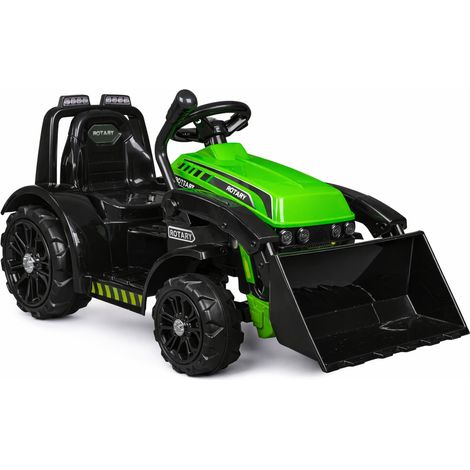 ZP1001B Akku-Traktor mit Schaufel und Hupe, Grün (1/5)
