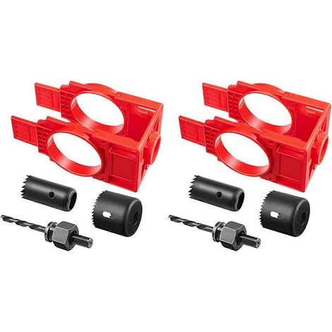 Kit d'installation de serrure de porte, kit de perçage pour portes en bois -- (1/5)