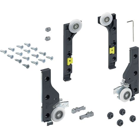 Schiebetürbeschlag 1 Komplett Set 30kg HETTICH (1/3)