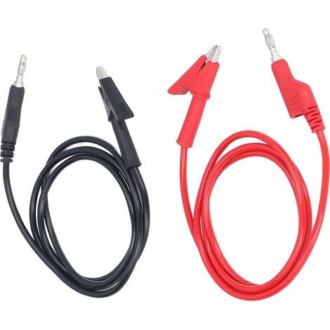 Câble de test électrique 4mm en silicone, fiche banane en laiton moulé par injection, cordon de mesure 70035-1, fil de test souple pour multimètre (1/5)