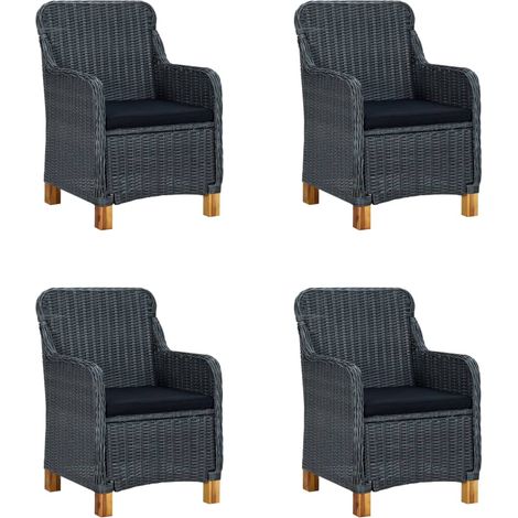 Maison Exclusive - Set Mobili da Pranzo per Giardino 5 pz Grigio Scuro