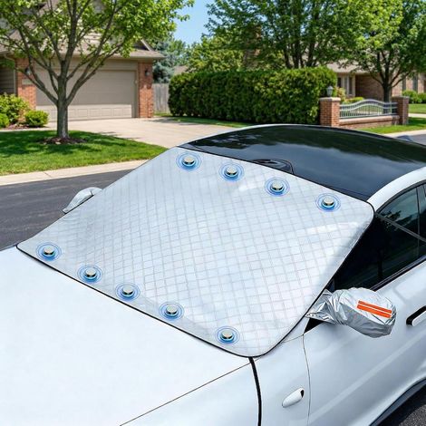 Car Windshield Cover Winter Windshield Cover Foldable Snow Ice Frost Dust Sun Flexible Size for SUV Truck Car 63 x 46 inch (1/5)