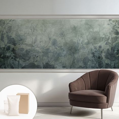 Carta Da Parati Non Tessuto - Decorazione Da Muro - Traspirante - Con Motivo - Per Camera Da Letto Cucina Eleganza vegetale 250x104 cm (1/5)