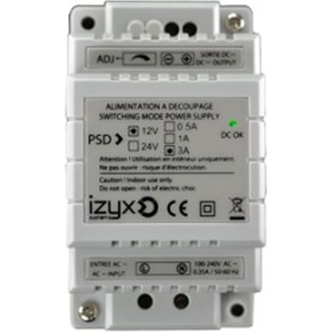 Alimentation rail DIN 12V 3A - PSD1203