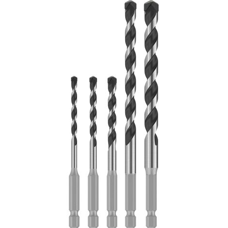 Bosch PRO HEX-5 Drill Bit Set 4x100 5x100 6x100 8x150 10x150mm 5pcs 2608707004 (1/5)