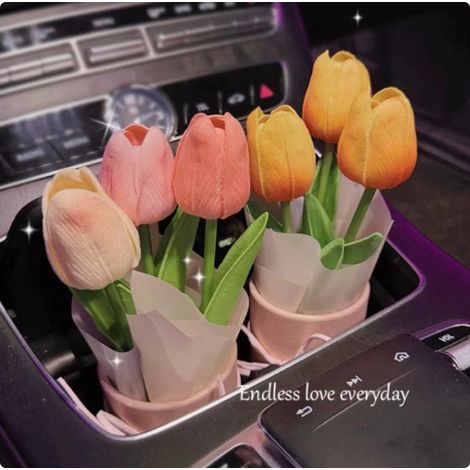 Mini seau à tulipes, petite boîte à fleurs, sac de matériel DIY, cadeau fête des mères, cadeau Saint Valentin, bouquet à emporter (1/5)