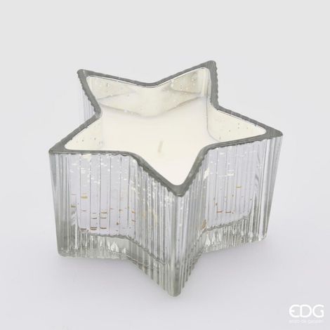 EDG Enzo De Gasperi Candela Stella H 8 Cm D 13,5 Cm Vanilla Scatola Regalo