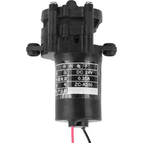 ZC-A250 Zahnradpumpe korrosionsbeständige Druckerhöhungspumpe Mini selbstansaugende Kunststoff DC Getriebe Wasserpumpe (DC 24V)