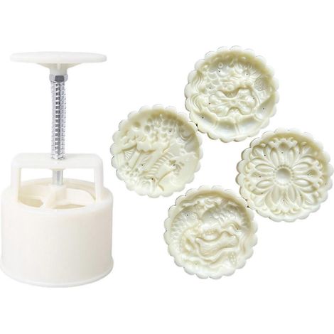 Moules à gâteaux de lune en plastique 150 g/200 g, emporte-pièces en forme de fleur, pour la pâtisserie maison (150 g). (1/5)