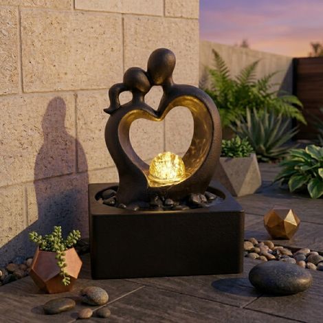 Kissing Figures LED Water Feature (1/2)