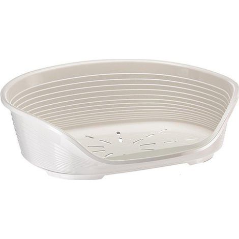 cuccia da interno per cani e gatti "siesta deluxe 6" bianco, 70,5x52x23,5 cm - ferplast