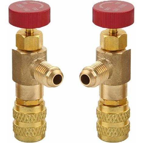 Pièces adaptateur soupape de sécurité liquide, soupape de sécurité R410A R22, soupape de commande de réfrigérant, soupape de refroidissement de climatisation, pour soupapes de débit de c