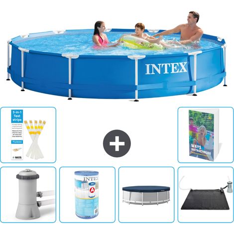 Frame Pool Rund - 366x76 cm - 7-teilig S271