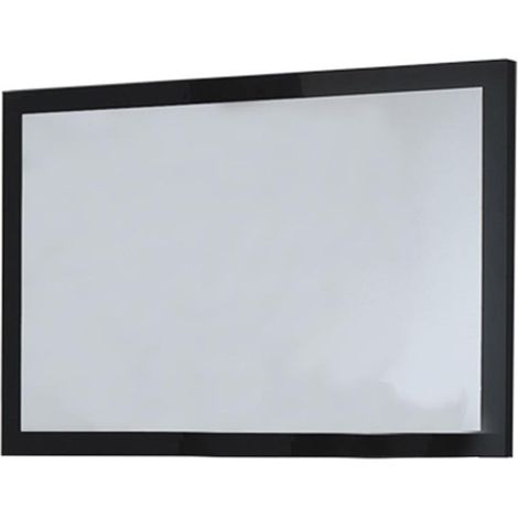Miroir mural bois noir laqué Turin 90cm (1/3)