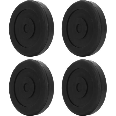 Lot de 4 patins anti-vibrations antidérapants en caoutchouc pour pieds de machine à laver/sèche-linge (1/5)