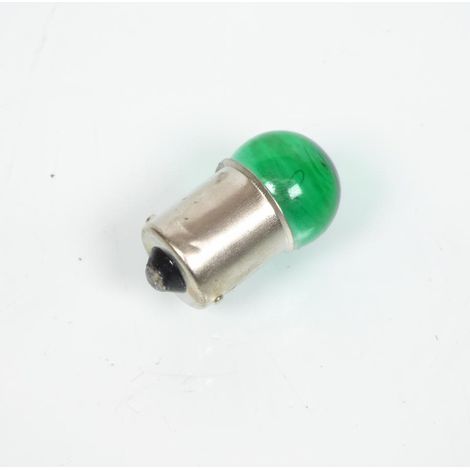 Ampoule clignotant veilleuse verte BA15S G18 12V 10W pour moto (1/3)