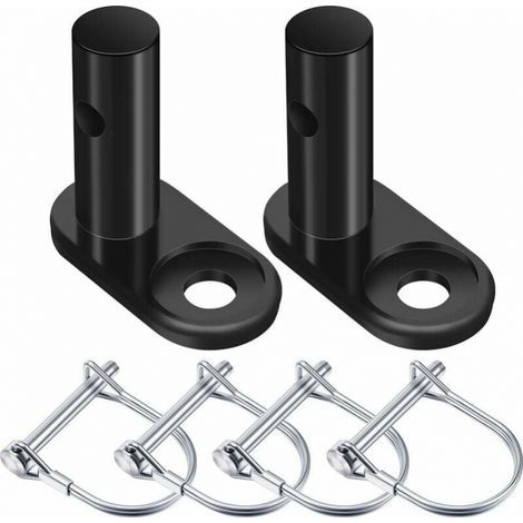 2 Sets Bike Trailer Coupler Bike Trailer Hitch Connector Steel Trailer Hitch Replacement Mounting Adapter Bike Coupler Attachment Adapter, 6 Pcs