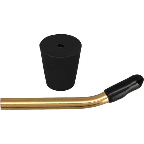 Bec verseur amovible en acier inoxydable noir, accessoire pour théière et cafetière, utilisation intérieur et extérieur. (1/5)