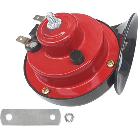 Trombe ad aria compressa a chiocciola da 12 V, trombe ad aria compressa a chiocciola da 115 dB impermeabili per auto, camion, moto e barche (rosse)