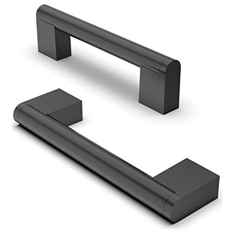 10 Pièces Poignée de Meuble, Distance de Trou de 192mm Poignées de Meubles en Acier Inoxydable Poignées de Placard Poignée d'Armoire de Cuisine-Noir mat (1/5)
