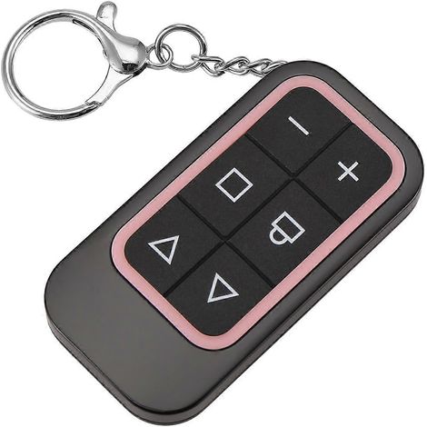 Télécommande sans fil 8 canaux multifréquences pour porte de garage, rechargeable, avec copie de la télécommande à fréquence complète, rose (1/5)