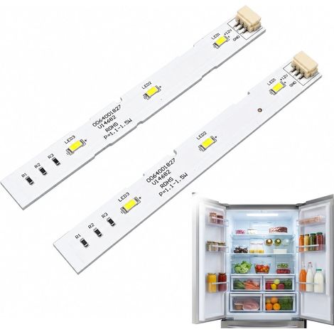 Lot de 2 rubans LED pour réfrigérateur Haier – pièce détachée 0064001827 – compatible BCD-575WDBI – 12V (1/5)