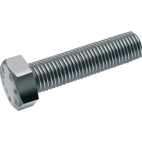 Vis à métaux tête hexagonale, entièrement filetée (TH) inox - Longueur: 60 - Qualite Inox: A2 - Diamètre: 8