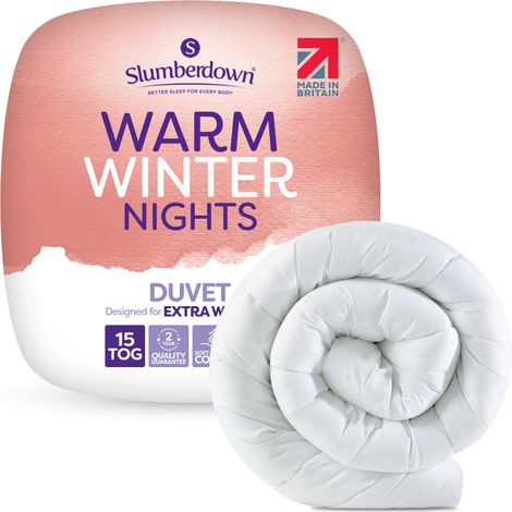 Slumberdown Warm Winter Nights Duvet, 15 Tog, Super King