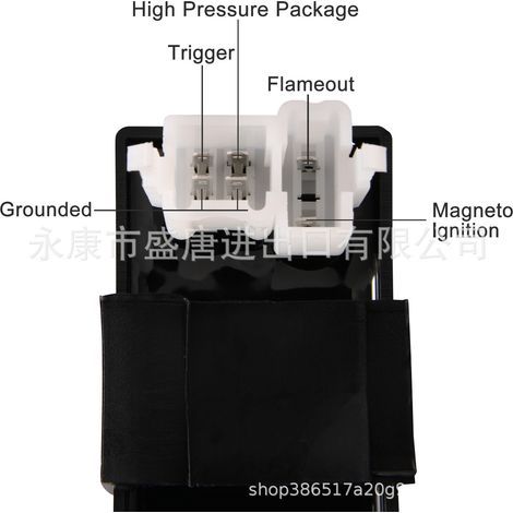 6-pin AC igniter compatible with CG125cc-250cc vertical spark plug engines and ATV go-karts (1/4)