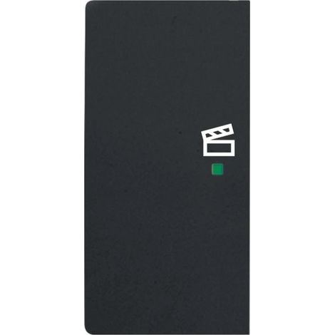 Bascule double avec symbole ’’scène’’ à gauche noir mat