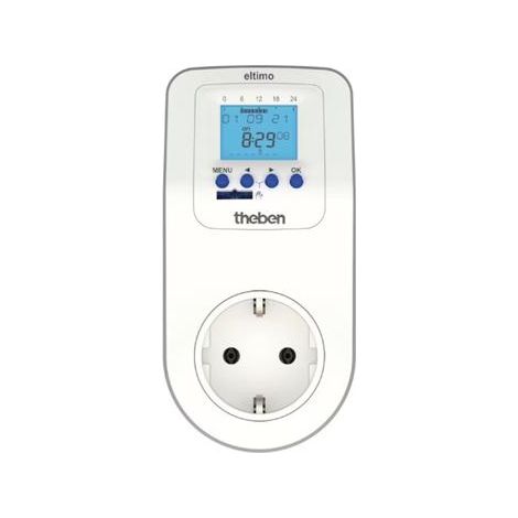 Theben-eltimo 020 top3 Reloj programable digital con enchufe Programa semanal, 0200130