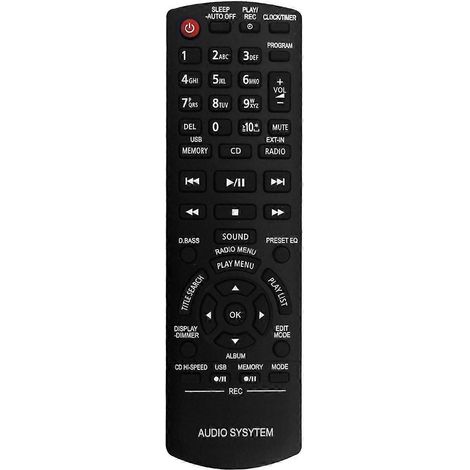 N2QAYB000637 Remote Control for PANASONIC Audio System SA-AKX32PH-K SA-AKX32PN-K SA-AKX32PR-K SA-AKX (1/5)