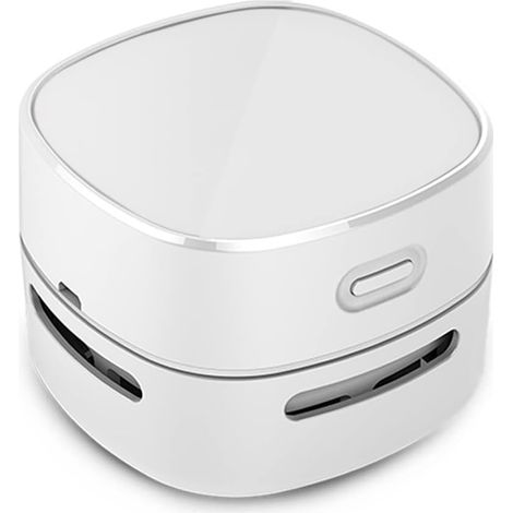 Aspirateur de bureau, mini balai à poussière de table économe en énergie, haute autonomie jusqu'à 400 minutes, conception rotative à 360° pour clavie (1/5)